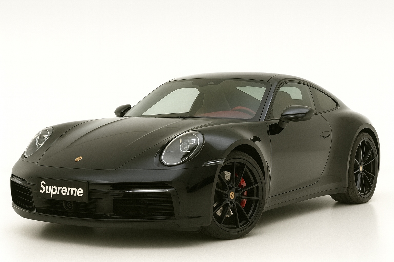 保时捷 911 Carrera (992.1) 黑车红内 1